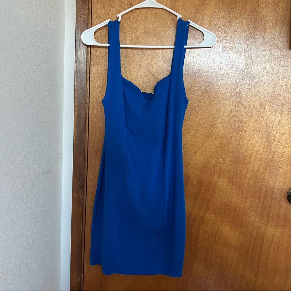 Zara blue bodycon dress
